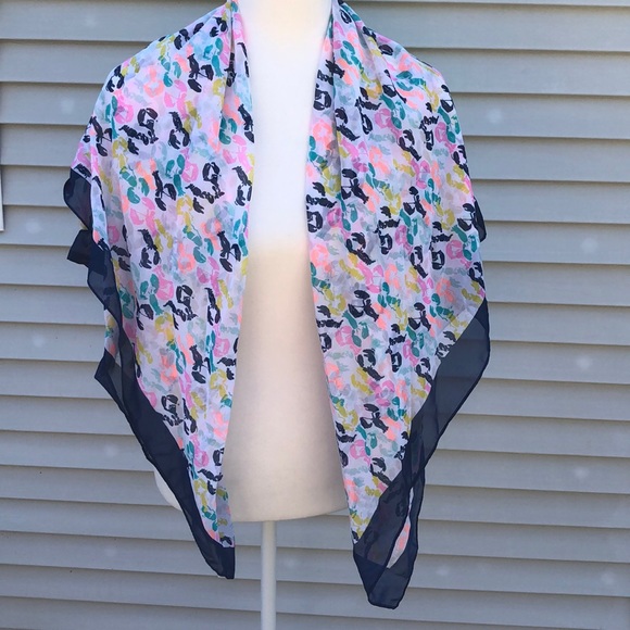 Lobster multicolored print scarf - Picture 3 of 3